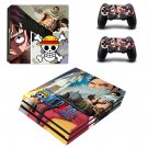 One Piece decal skin sticker for PS4 Pro console and controllers