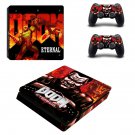 Doom Eternal decal skin sticker for PS4 Slim console and controllers