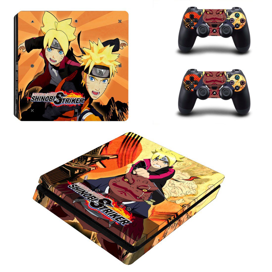 Naruto to Boruto decal skin sticker for PS4 Slim console and controllers