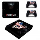 Resident Evil 2 decal skin sticker for PS4 Slim console and controllers
