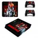 Resident Evil 2 decal skin sticker for PS4 Slim console and controllers