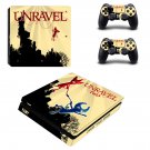 Unravel Two decal skin sticker for PS4 Slim console and controllers