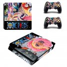 One Piece decal skin sticker for PS4 Slim console and controllers