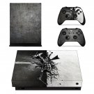 Metal Wallpaper decal skin sticker for Xbox One X console and controllers