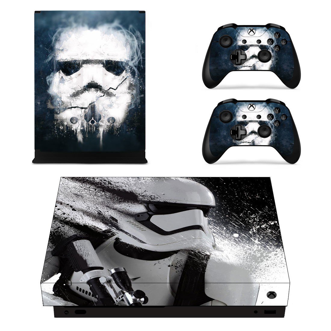 Star wars Stormtrooper decal skin sticker for Xbox One X console and controllers