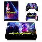 Cyberpunk 2077 decal skin sticker for Xbox One X console and controllers
