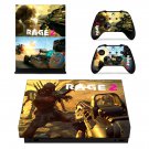 Rage 2 decal skin sticker for Xbox One X console and controllers