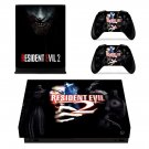 Resident Evil 2 decal skin sticker for Xbox One X console and controllers