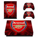 Arsenal FC decal skin sticker for Xbox One X console and controllers