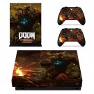 Doom Eternal decal skin sticker for Xbox One X console and controllers