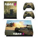 Rage 2 decal skin sticker for Xbox One X console and controllers