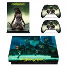 Cyberpunk 2077 decal skin sticker for Xbox One X console and controllers