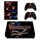 Resident Evil 2 decal skin sticker for Xbox One X console and controllers
