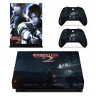 Resident Evil 2 decal skin sticker for Xbox One X console and controllers