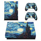 Painted Wallpaper decal skin sticker for Xbox One X console and controllers