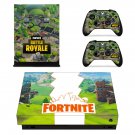 Fortnite battle royale decal skin sticker for Xbox One X console and controllers
