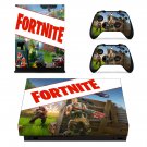 Fortnite decal skin sticker for Xbox One X console and controllers