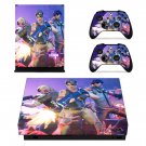 Fortine decal skin sticker for Xbox One X console and controllers
