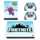 Fortnite battle royale decal skin sticker for Xbox One X console and controllers