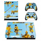 Fortnite Guns decal skin sticker for Xbox One X console and controllers