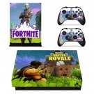 Fortnite battle royale decal skin sticker for Xbox One X console and controllers