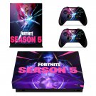 Fortnite decal skin sticker for Xbox One X console and controllers