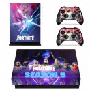 Fortnite decal skin sticker for Xbox One X console and controllers