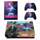 Fortnite decal skin sticker for Xbox One X console and controllers