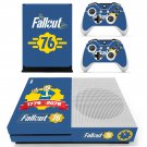 Fallout 76 decal skin sticker for Xbox One S console and controllers