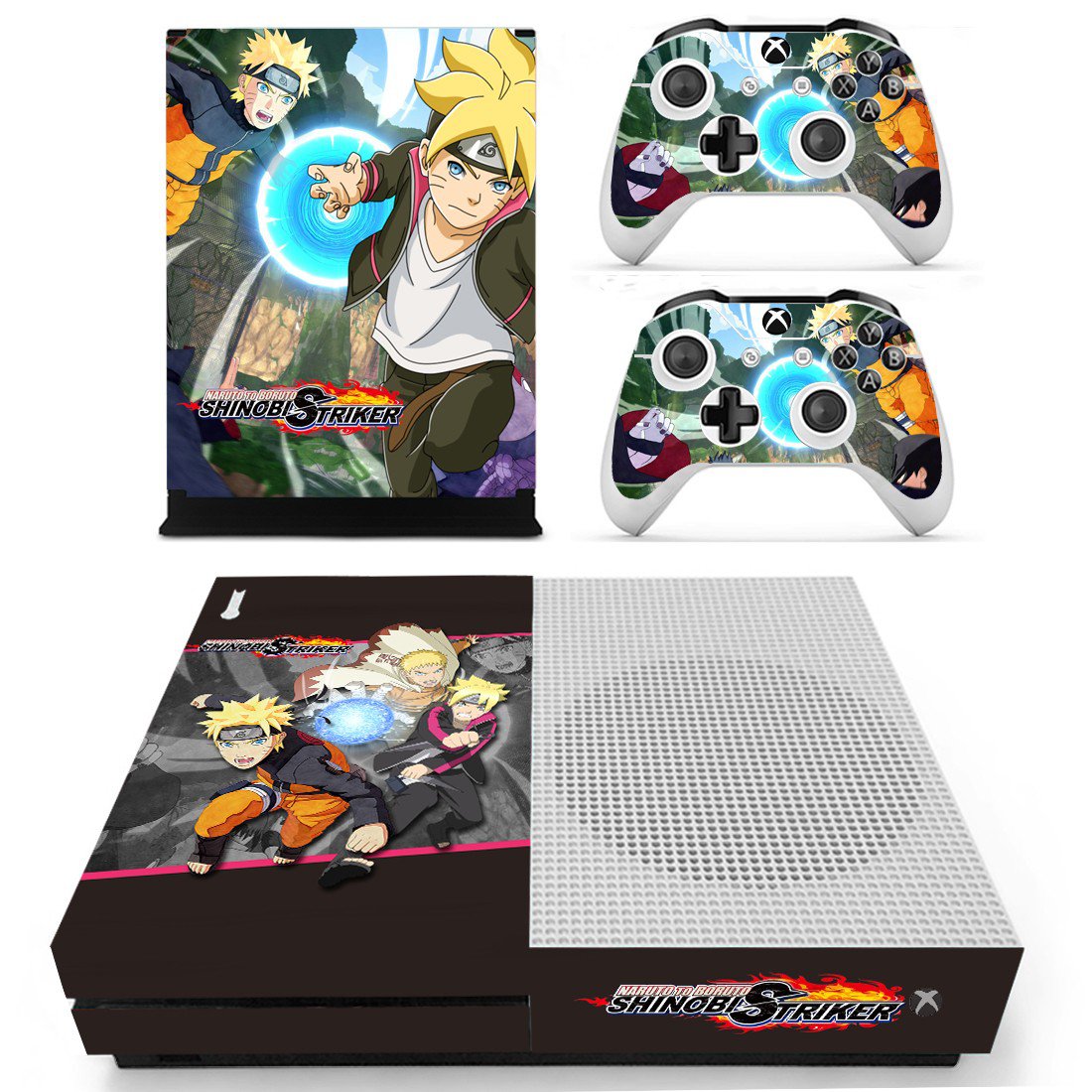 Naruto to Boruto decal skin sticker for Xbox One S console and controllers