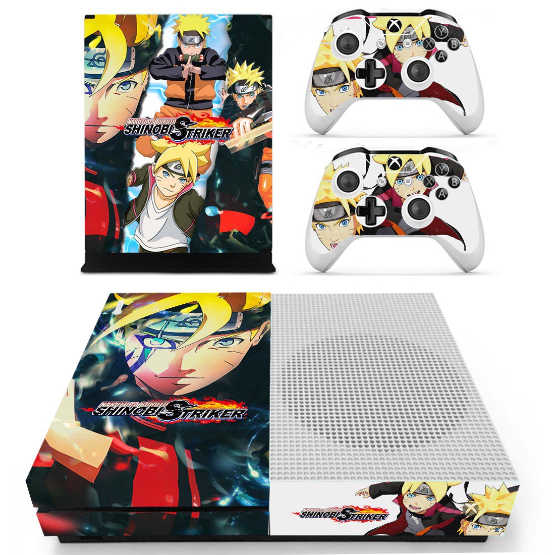 Naruto to Boruto decal skin sticker for Xbox One S console and controllers