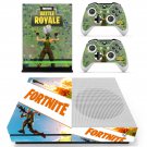Fortnite battle royale decal skin sticker for Xbox One S console and controllers