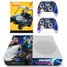 Fortnite decal skin sticker for Xbox One S console and controllers