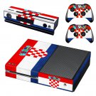 Croatia football team decal skin sticker for Xbox One console and controllers