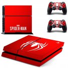 Spider Man decal skin sticker for PS4 console and controllers