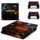 Cyberpunk decal skin sticker for PS4 console and controllers