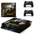 Cyberpunk decal skin sticker for PS4 console and controllers