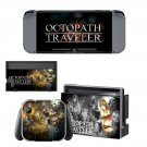 Octopath Traveller decal skin sticker for Nintendo Switch console and controllers