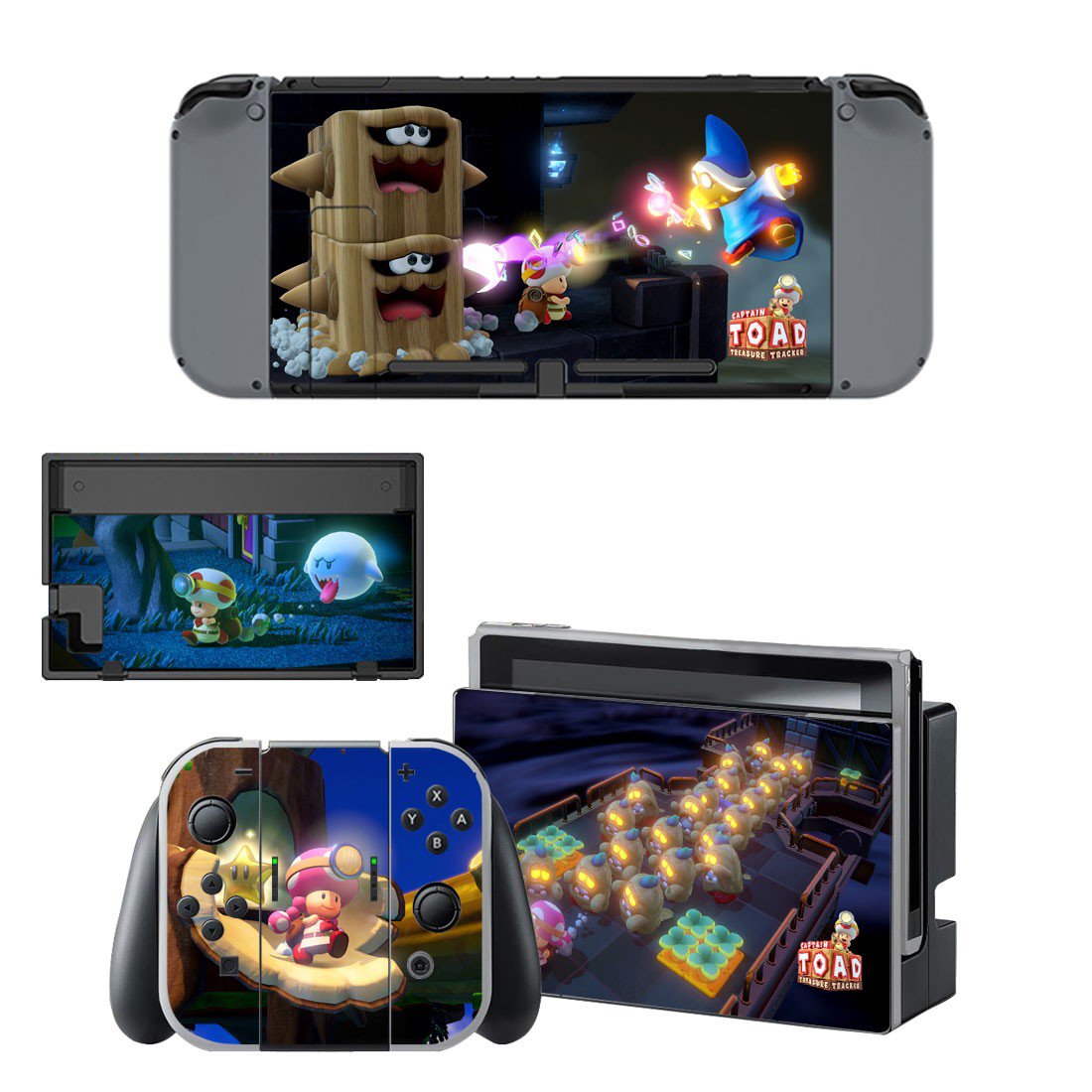 Captain Toad decal skin sticker for Nintendo Switch console and controllers