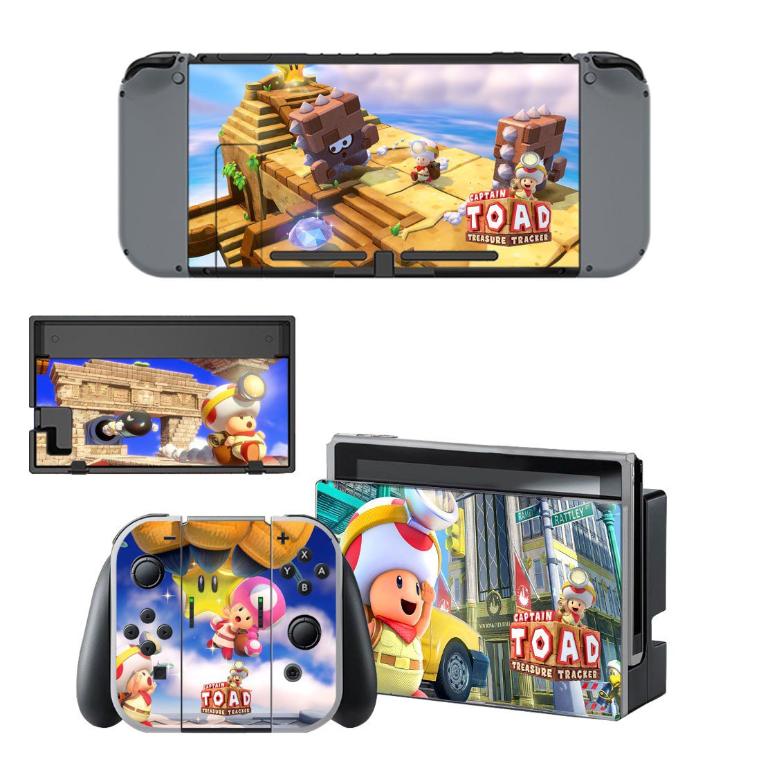 Captain Toad decal skin sticker for Nintendo Switch console and controllers