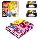 Onepiece decal skin sticker for PS4 Pro console and controllers