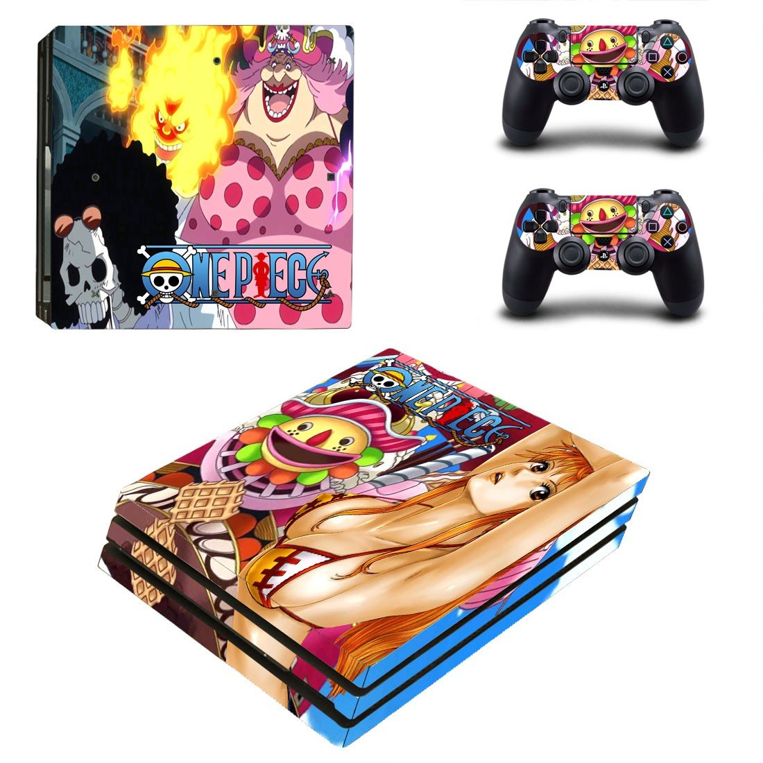Onepiece decal skin sticker for PS4 Pro console and controllers