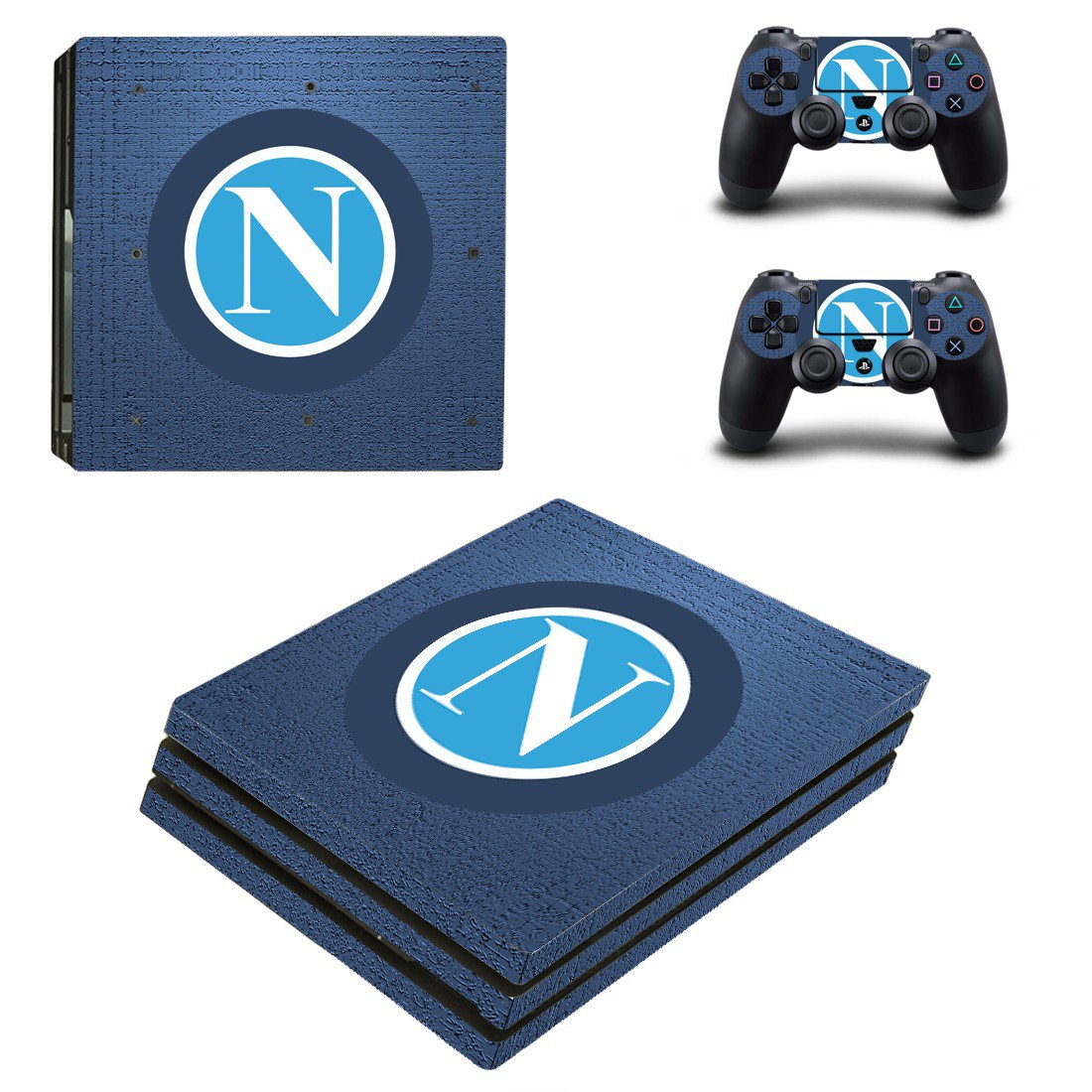 SSC Napoli decal skin sticker for PS4 Pro console and controllers