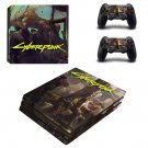 Cyberpunk decal skin sticker for PS4 Pro console and controllers