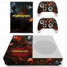 Cyberpunk decal skin sticker for Xbox One S console and controllers