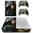 Cyberpunk decal skin sticker for Xbox One S console and controllers