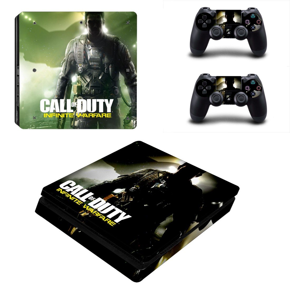 Call of Duty infinite warfare decal skin sticker for PS4 Slim console and controllers