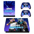 Fortnite decal skin sticker for Xbox One X console and controllers