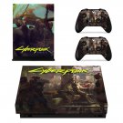 Cyberpunk decal skin sticker for Xbox One X console and controllers