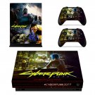Cyberpunk decal skin sticker for Xbox One X console and controllers